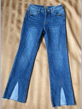 MOTHER Women's Ankle  Fray Blue Jeans ,sz. 27,cotton